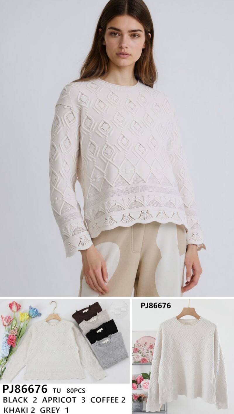 Swetry damska (Francja produkt) Roz Standard, Mix Kolor .Paczka 10 szt